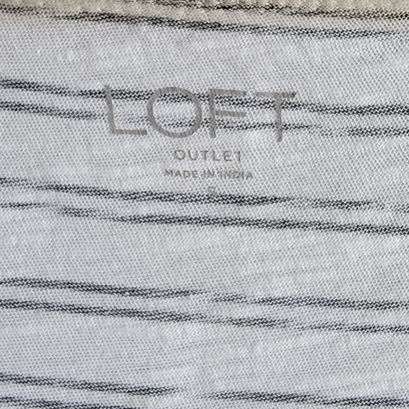 LOFT Striped T-Shirt with Sequin Beaded Dragonfly - Picture 4 of 4